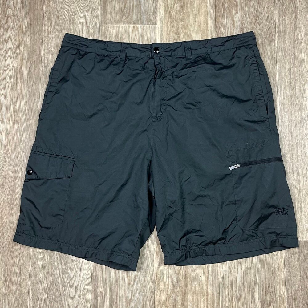 Nike Sportswear Black Shorts snap buttons men’s size 42